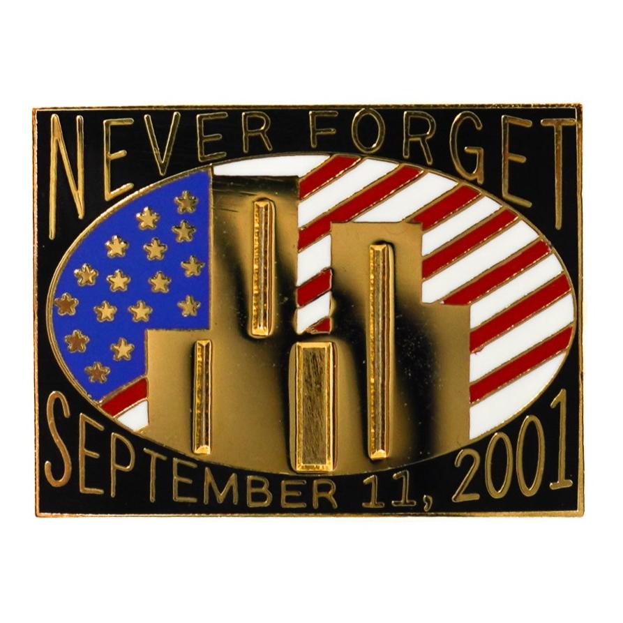 9/11 Never Forget Commemorative Lapel Pin