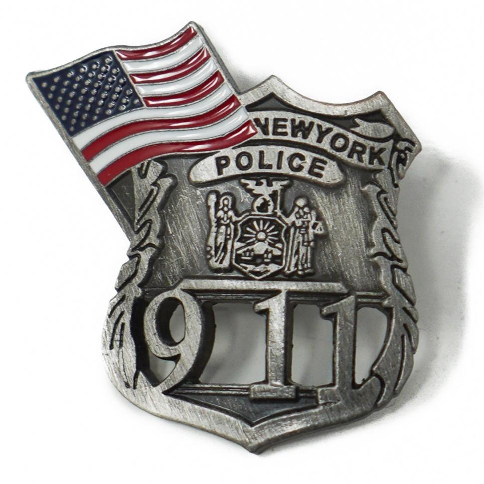 9/11 New York Police Badge Commemorative Lapel Pin