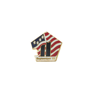 9-11 Pentagon and Twin Towers Commemorative Lapel Pin