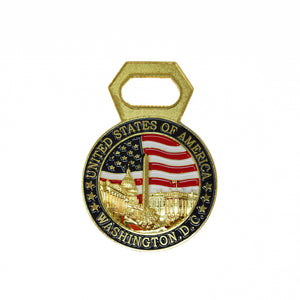 Washington DC Souvenir Metal Bottle Opener & Magnet