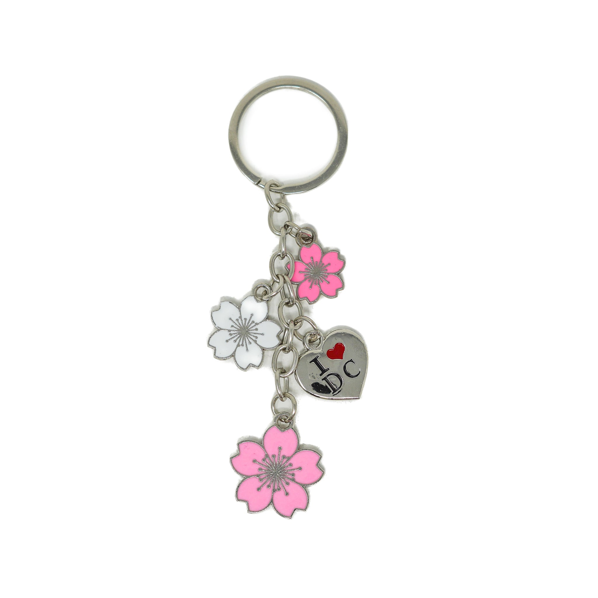 Cherry Blossom I Love DC Key Chain