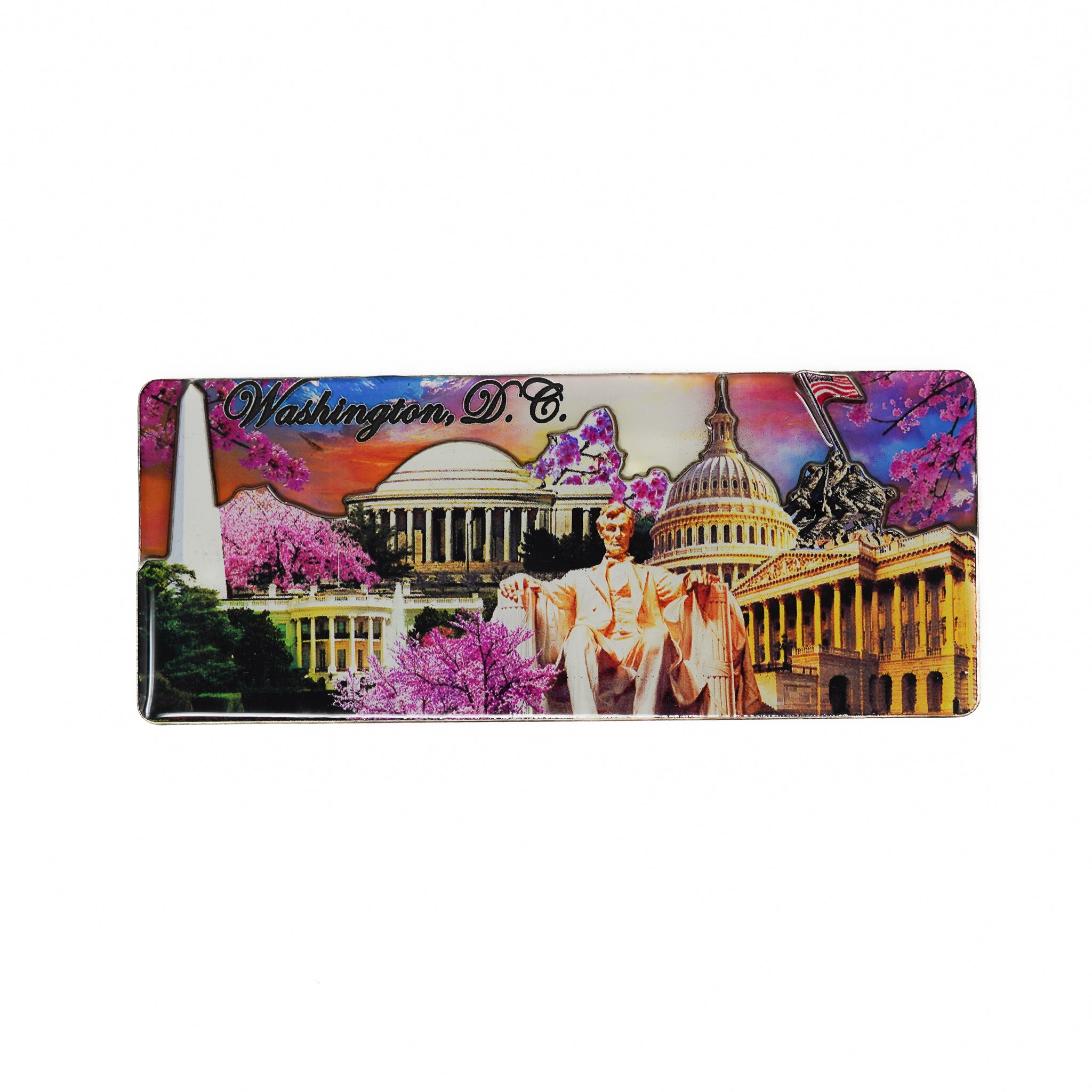 Washington D.C. Cherry Blossoms at Sunset Magnet