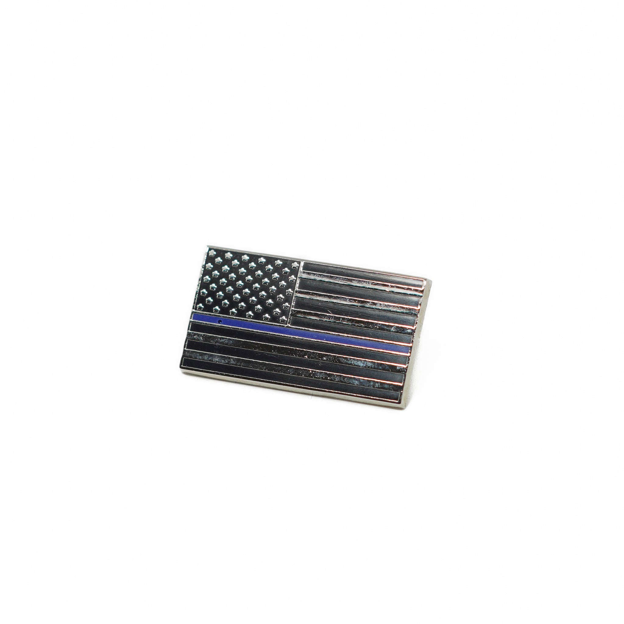 Thin Blue Line Flag Lapel Pin