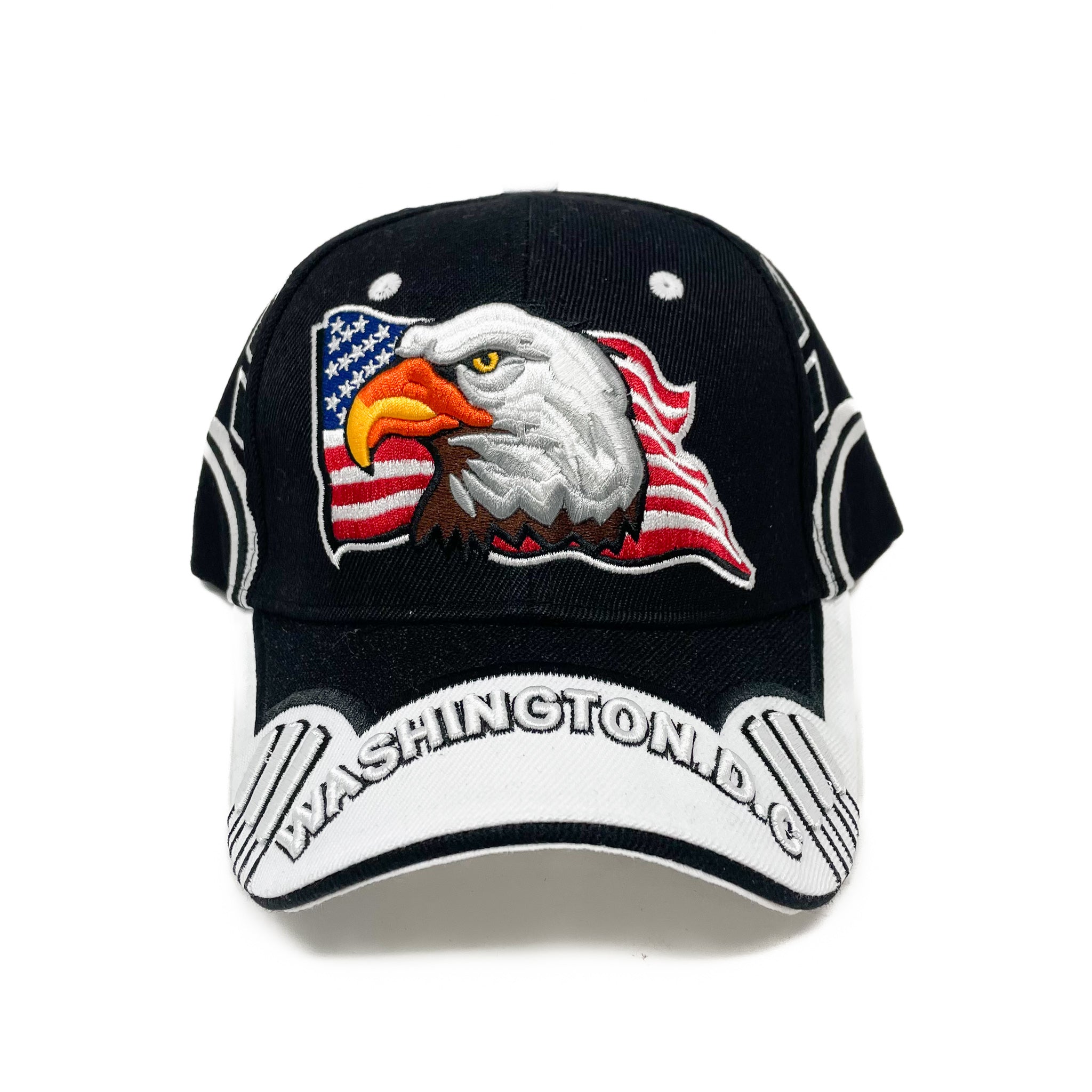 Eagle with American Flag Baseball Cap (3 Colors)