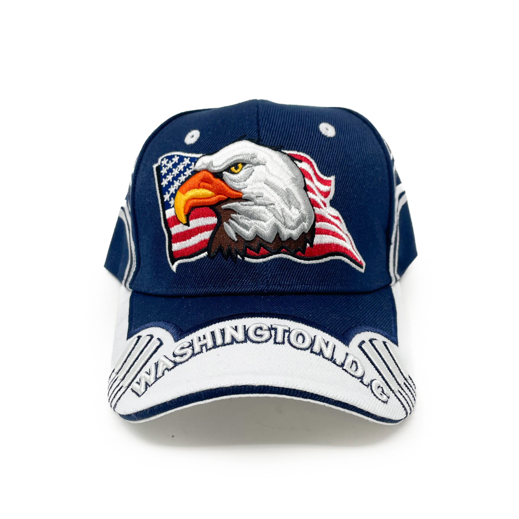 Eagle with American Flag Baseball Cap (3 Colors)