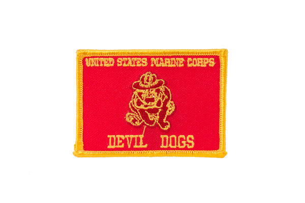 Marine Corps Devil Dogs Iron On Patch