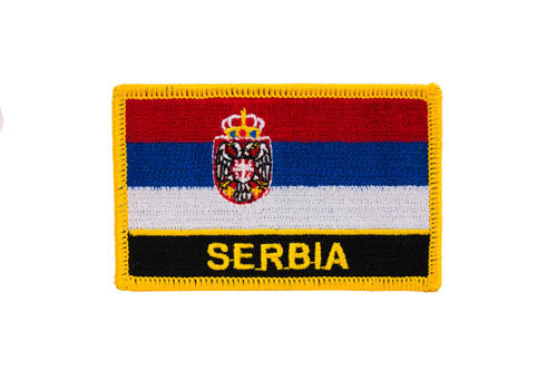 Serbia Flag Embroidered Patch