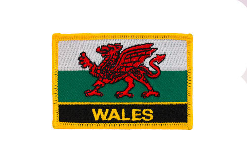 Wales Flag Embroidered Patch