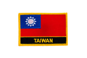 Taiwan Flag Embroidered Patch