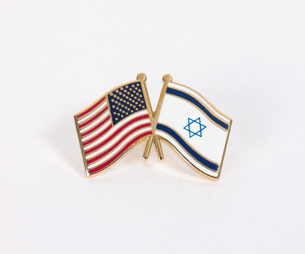 Israel & USA Friendship Flags Lapel Pin
