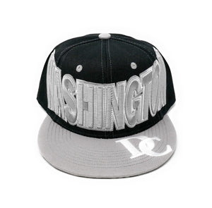 Washington DC Word Art Snapback (Multiple Colors)