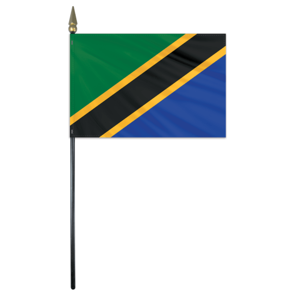 Tanzania Flag - 4x6in Stick Flag
