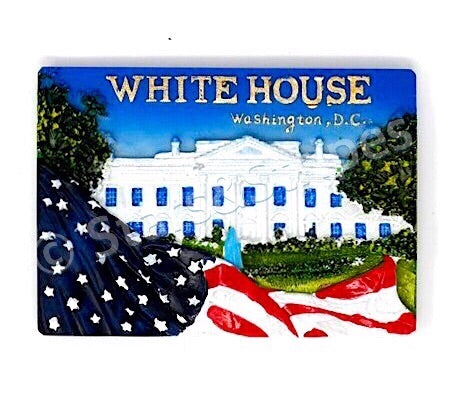 The White House Ceramic Magnet