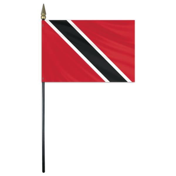Trinidad & Tobago Flag - 4x6in Stick Flag