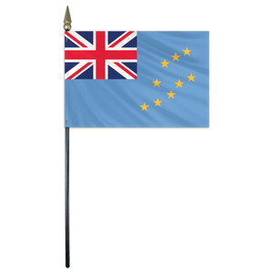 Tuvalu Flag - 4x6in Stick Flag