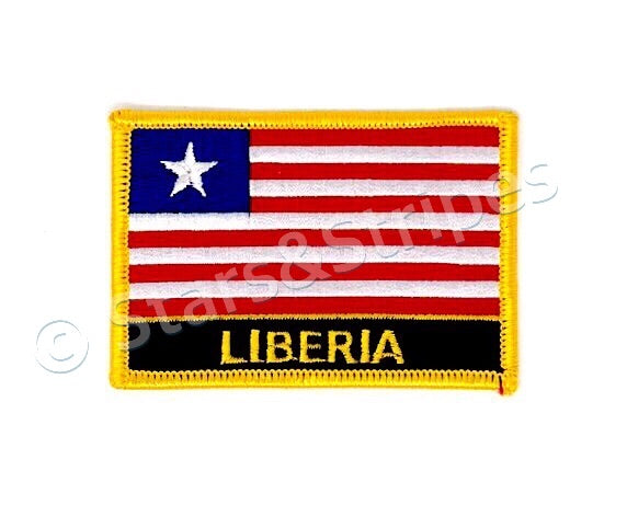 Liberia Flag Embroidered Patch