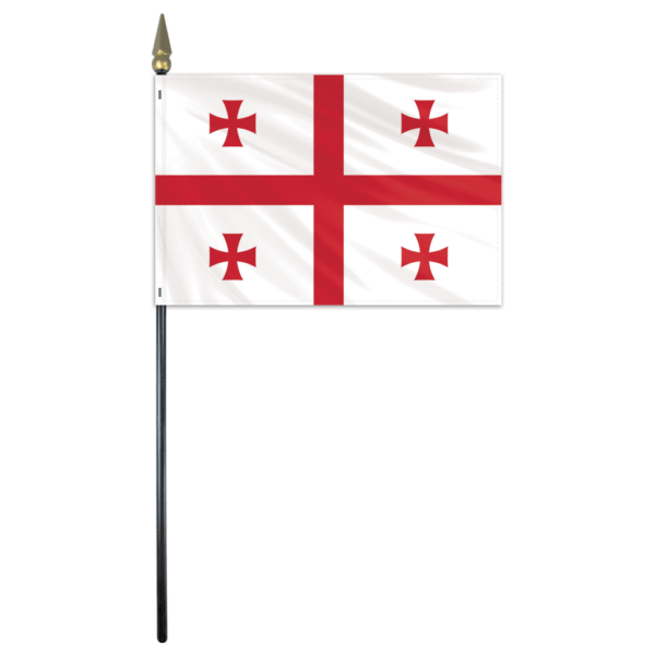 Georgia Flag - 4x6in Stick Flag