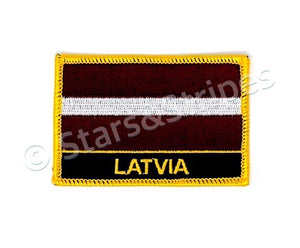 Latvia Flag Embroidered Patch