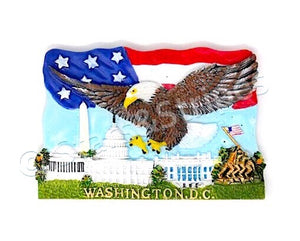 Washington DC America's Capital Ceramic Magnet
