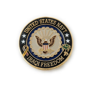 US Navy Iraqi Freedom Collectable Lapel Pin