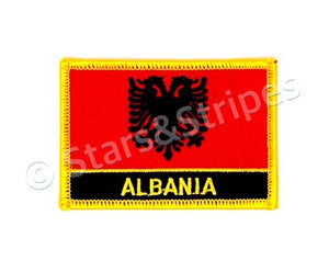 Albania Flag Embroidered Patch