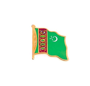 Turkmenistan Flag Lapel Pin