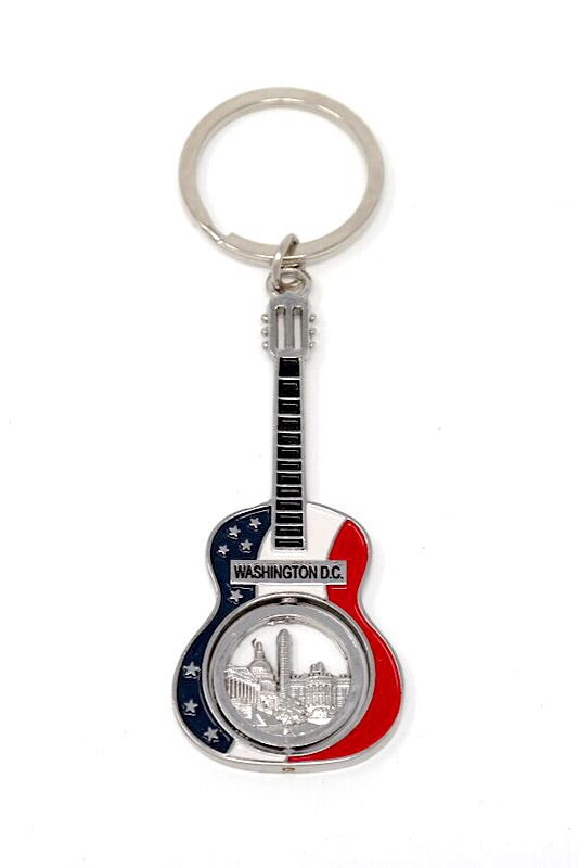 Guitar Washington DC Keychain