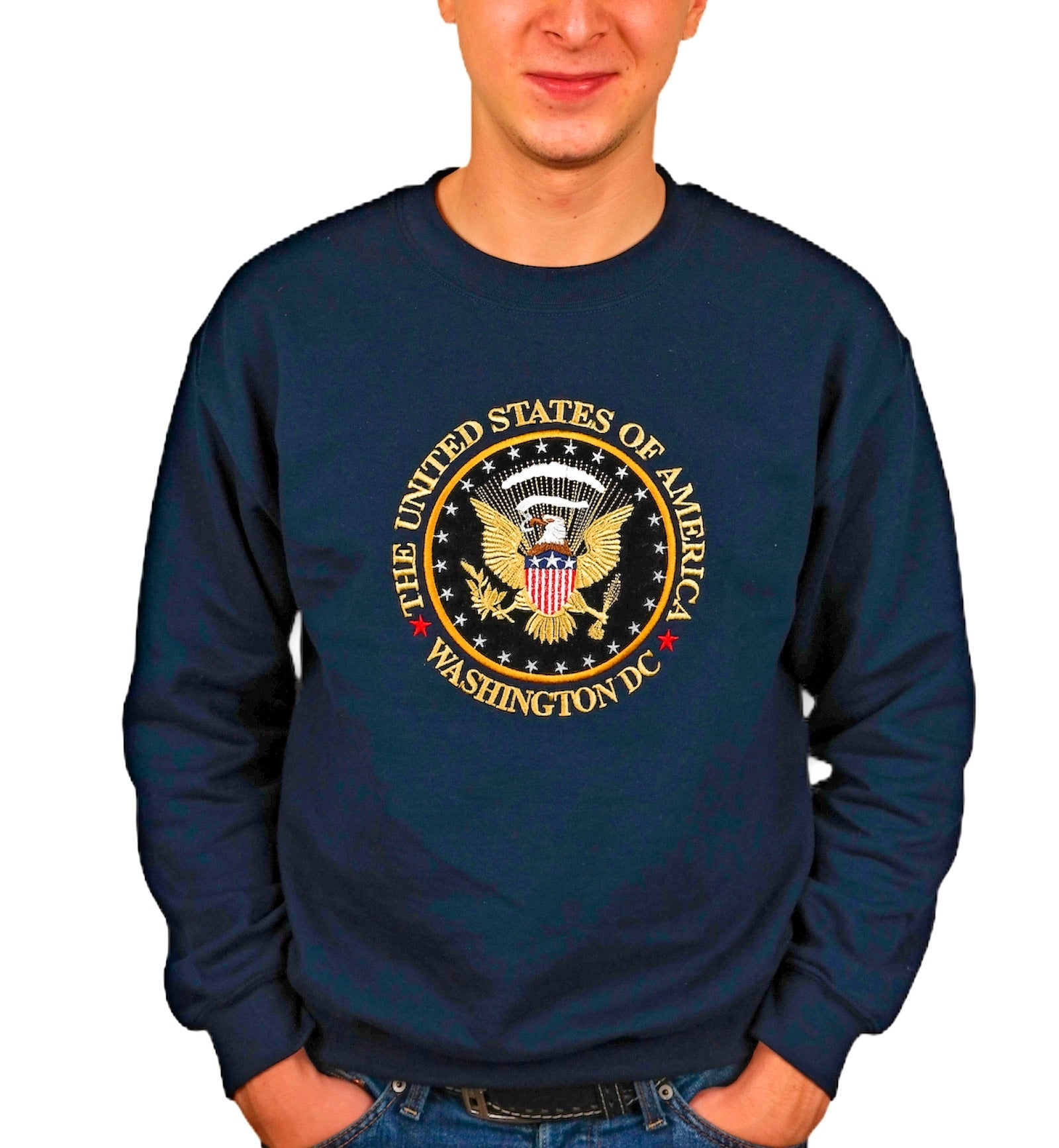 Presidential Seal Embroidered Crewneck