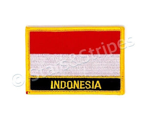 Indonesia Flag Embroidered Patch