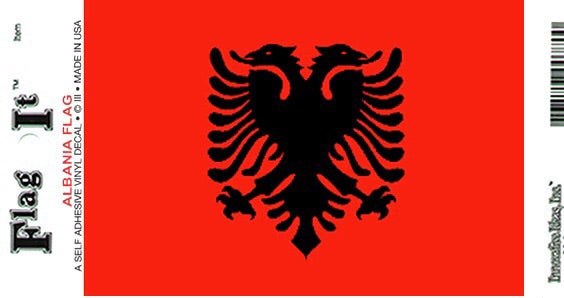 Albania Flag Decal Sticker