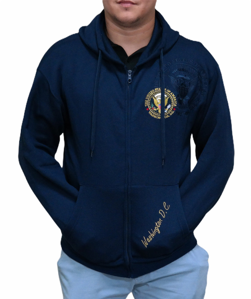 Washington DC Presidential Seal Zip-Up Hoodie (2 Colors)