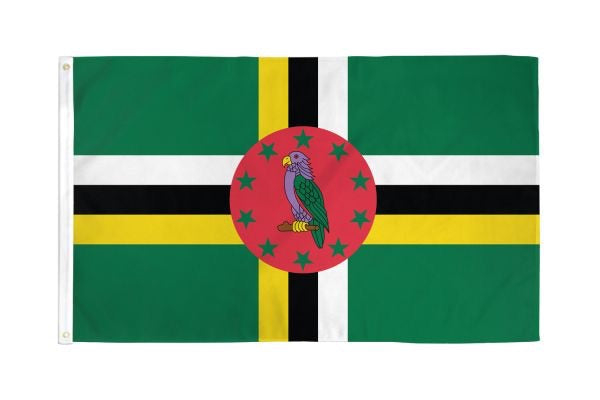 Dominica Flag 3x5ft Poly