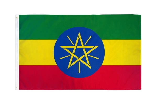 Ethiopia (Star) Flag 3x5ft