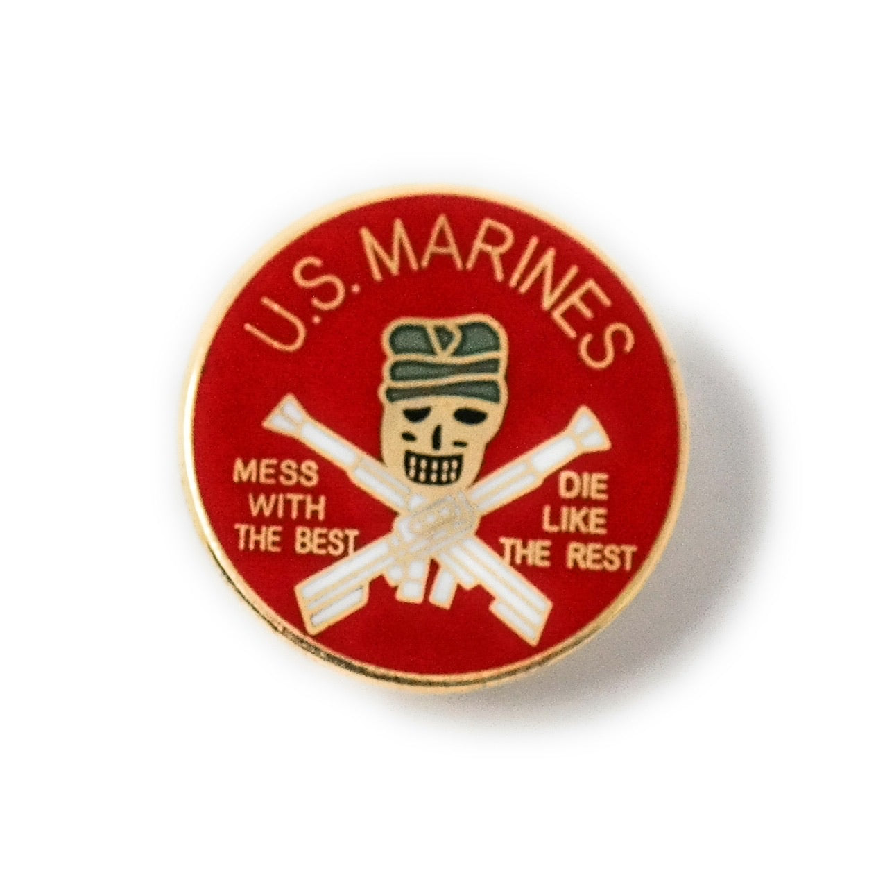 US Marines "Mess With the Best or Die Like the Rest" Lapel pin