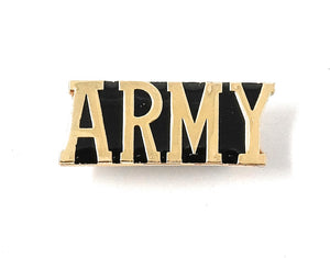 Army Letter Bar Lapel Pin