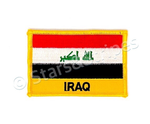 Iraq Flag Embroidered Patch