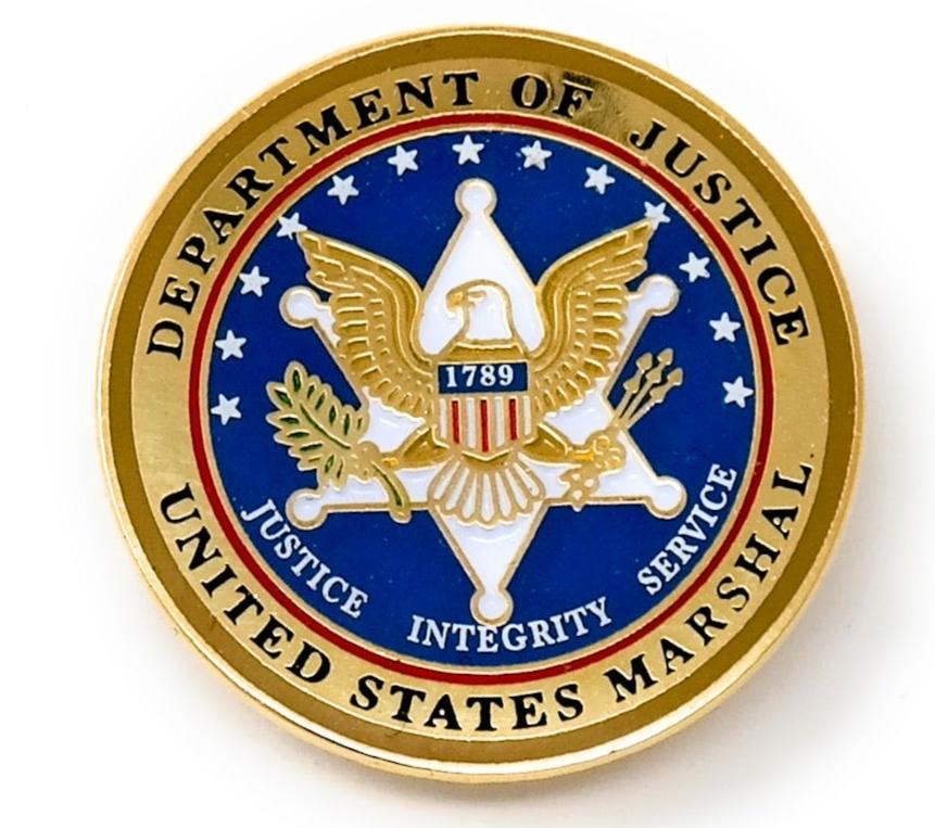 United States Marshal Department of Justice Lapel Pin – I Love DC Gifts