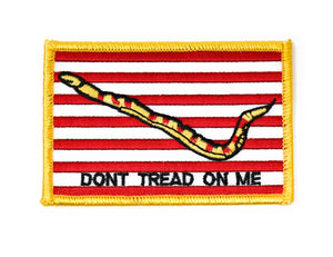 'Don’t Tread On Me' Striped Gadsden Flag Embroidered Patch