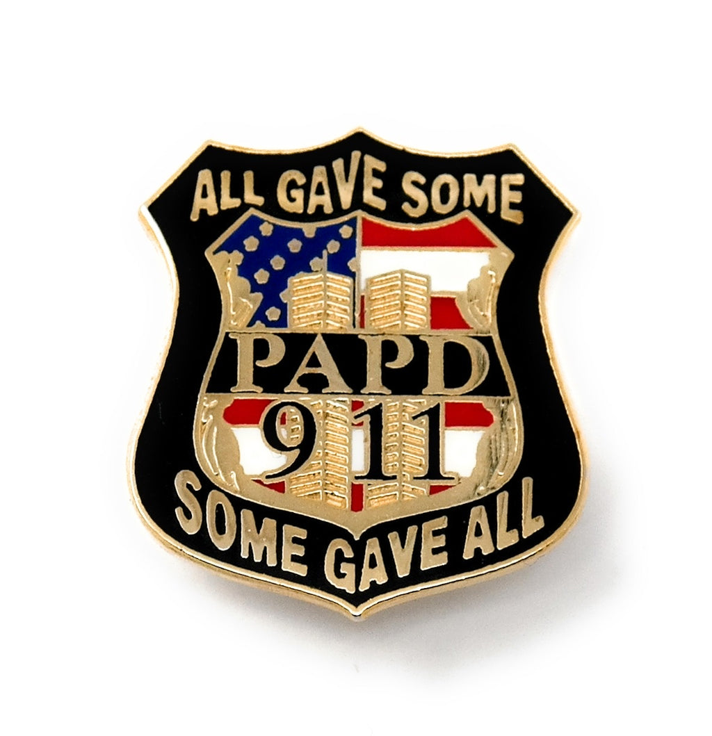 9-11 'All Gave Some, Some Gave All' PAPD Commemorative Lapel Pin