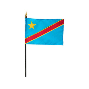 Democratic Republic of the Congo Stick Flag