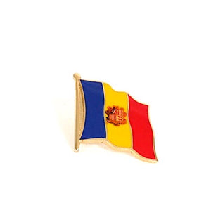 Andorra Flag Lapel Pin