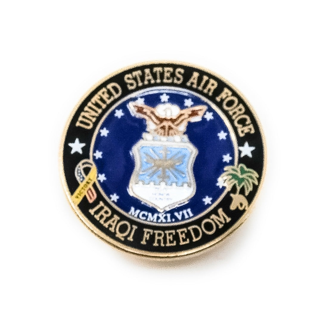 US Air Force Iraqi Freedom Lapel Pin
