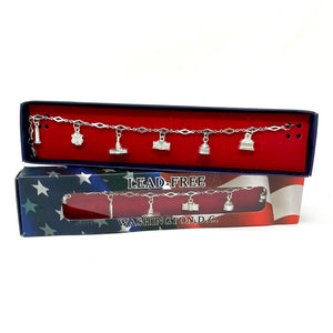 Washington D.C. Monuments Charm Bracelet