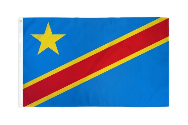 Congo Democratic Republic Flag 3x5ft