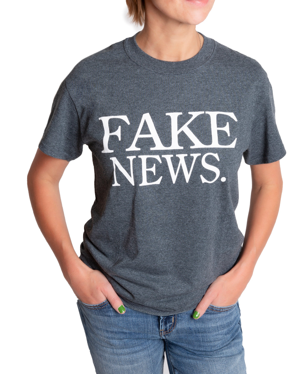 Trump 'Fake News' Unisex T-shirt (Grey)