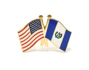 Guatemala & USA Friendship Flags Lapel Pin