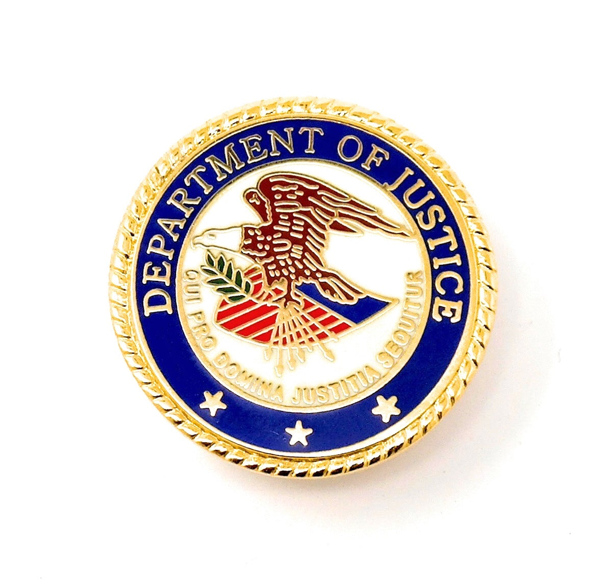 Department of Justice Lapel Pin