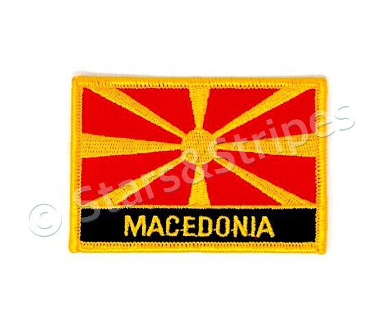 Macedonia Flag Embroidered Patch