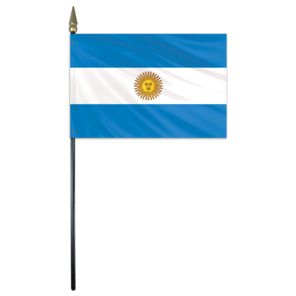 Argentina Flag - 4x6in Stick Flag