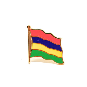 Mauritius Flag Lapel Pin